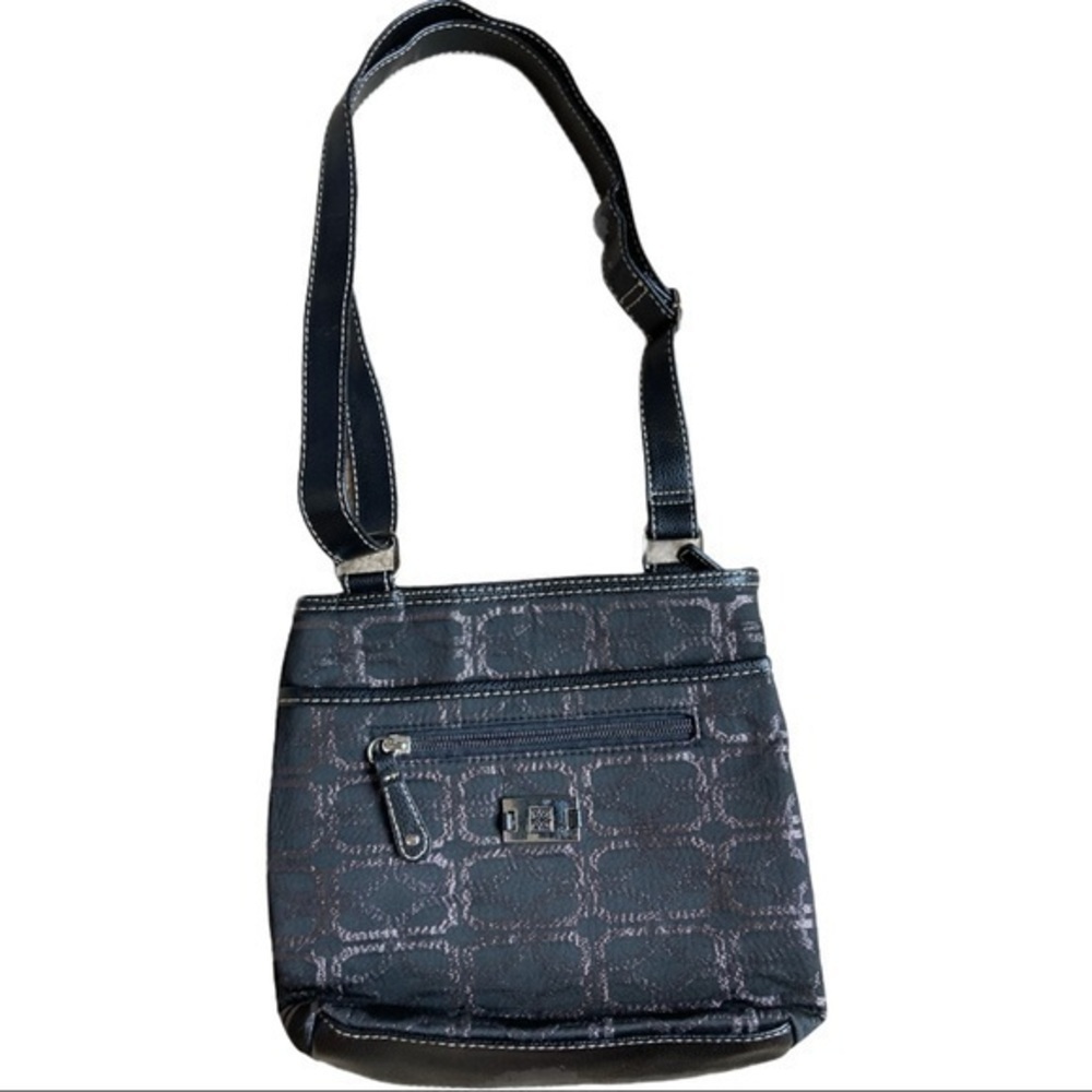 Black bag with bling silver sparkles in design - Picture 7 of 8
